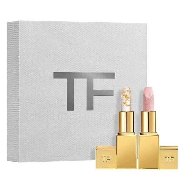 Tom Ford Soleil Lip Set Soleil Lip Blush Sunlit Rose Lip Balm .1 oz 3 g Each