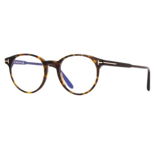 Tom Ford FT5695FB/V 052 51 Eyeglasses Brown Havana Frame 51mm