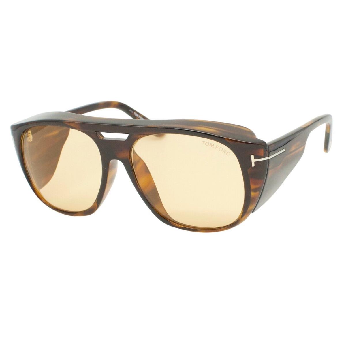 Tom Ford Fender 799 50E Havana Brown Lens Men`s Sunglasses 59-16-145 W/case