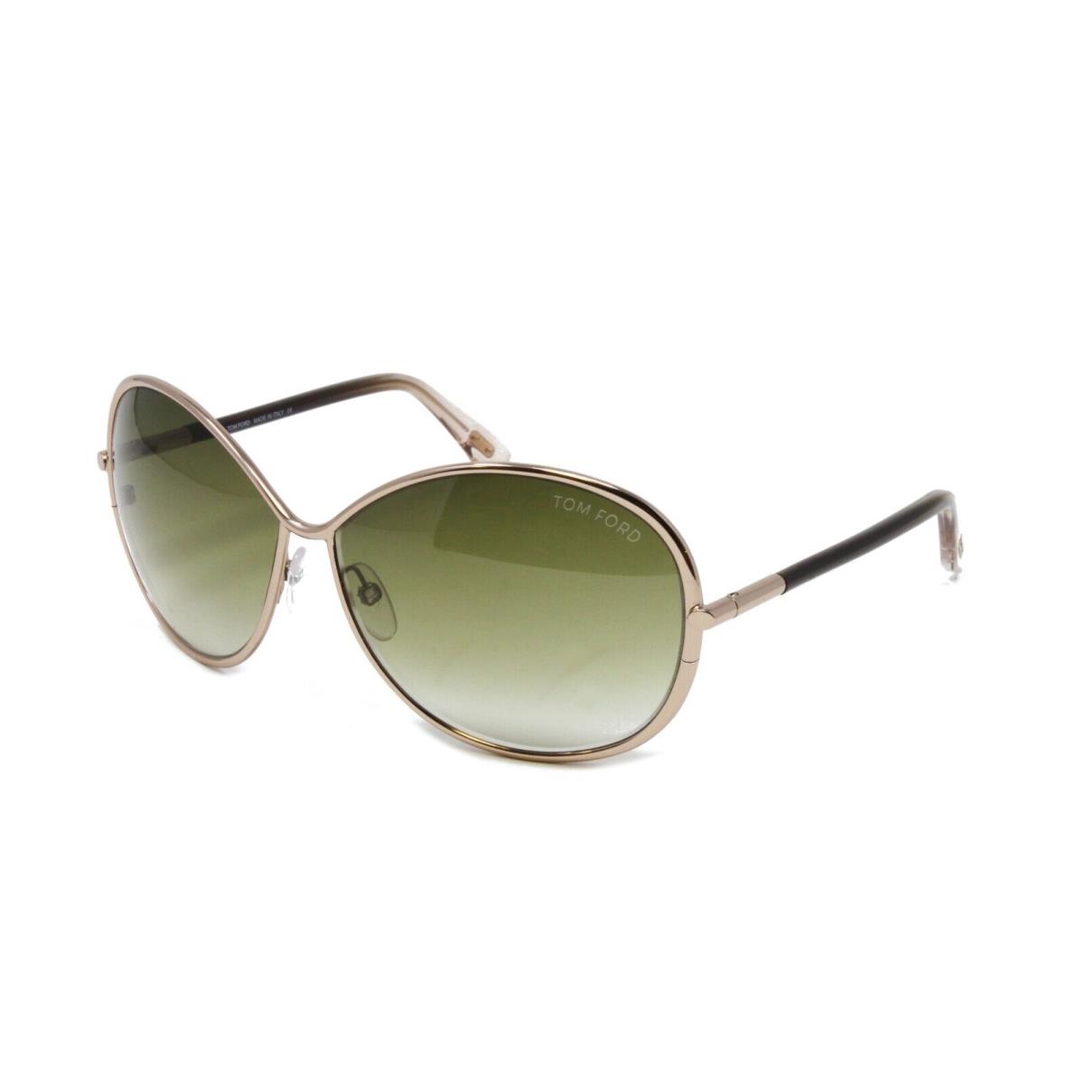 Tom Ford Women`s Sunglasses Iris FT0180S 34P Gold 62mm Green Gradient Lens