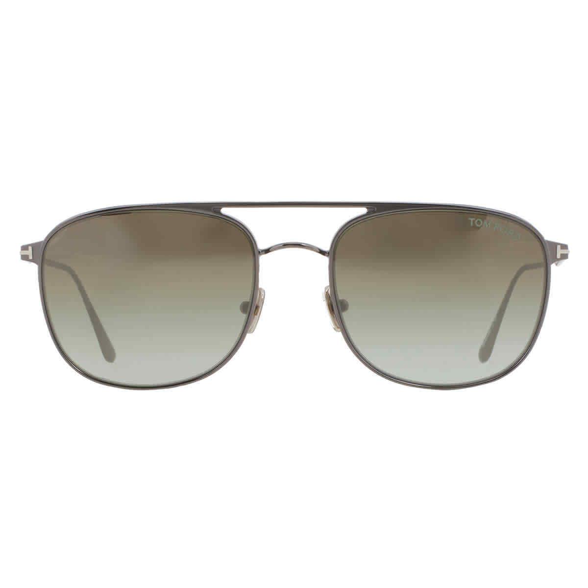 Tom Ford Jake Brown Gradient Navigator Men`s Sunglasses FT0827 12Q 56