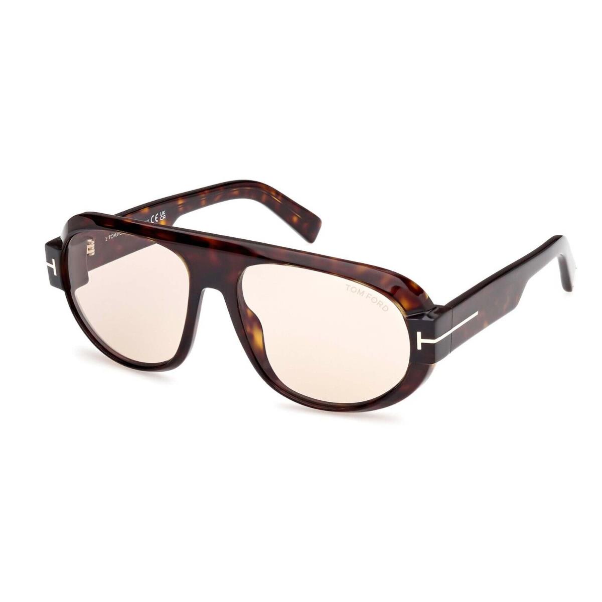 Tom Ford BLAKE-02 FT 1102 Dark Havana/light Brown Photochromic 52E Sunglasses