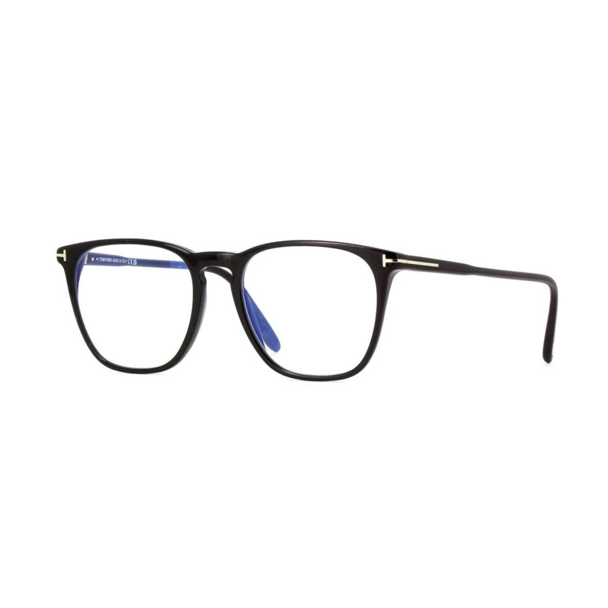 Tom Ford FT 5937-B Blue Block Shiny Black/blue Filter 001 Eyeglasses