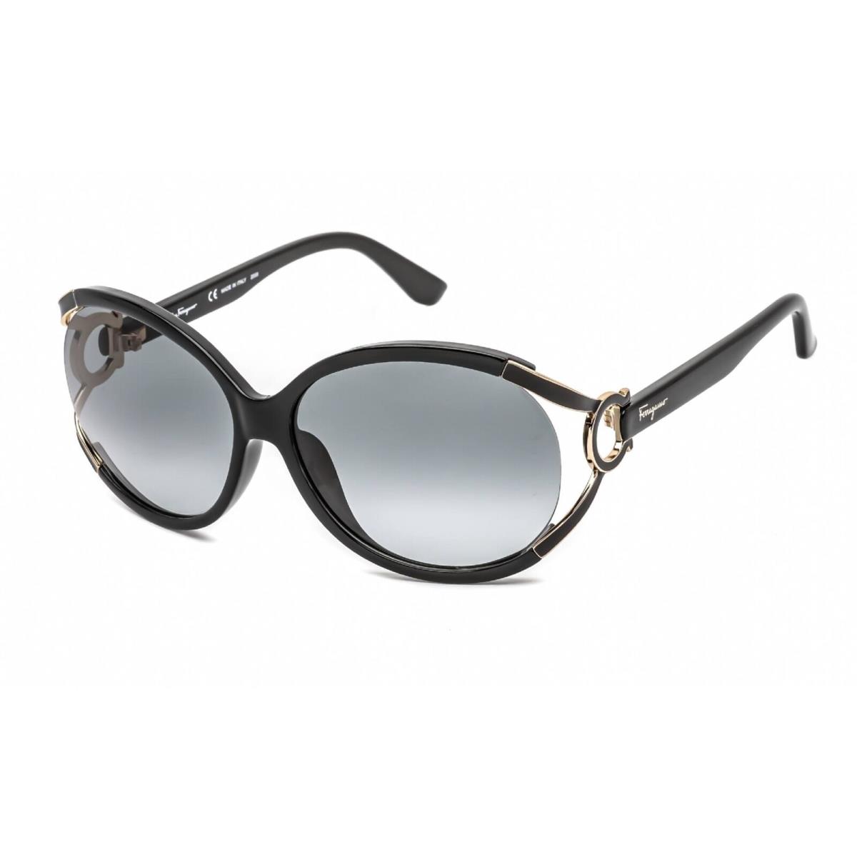 Salvatore Ferragamo Women`s Sunglasses Black Frame Grey Gradient Lens SF600S 001