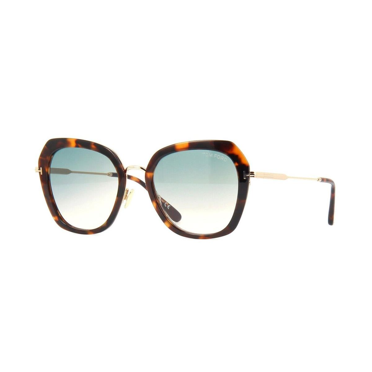 Tom Ford Kenyan FT 0792 Havana/green Shaded 55P Sunglasses