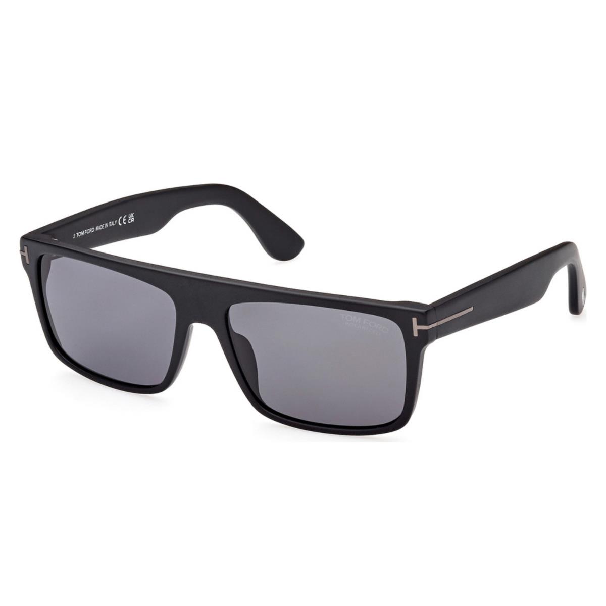 Tom Ford Sven Sunglasses FT0999-N 02D Black w/ Gray Lens 58mm