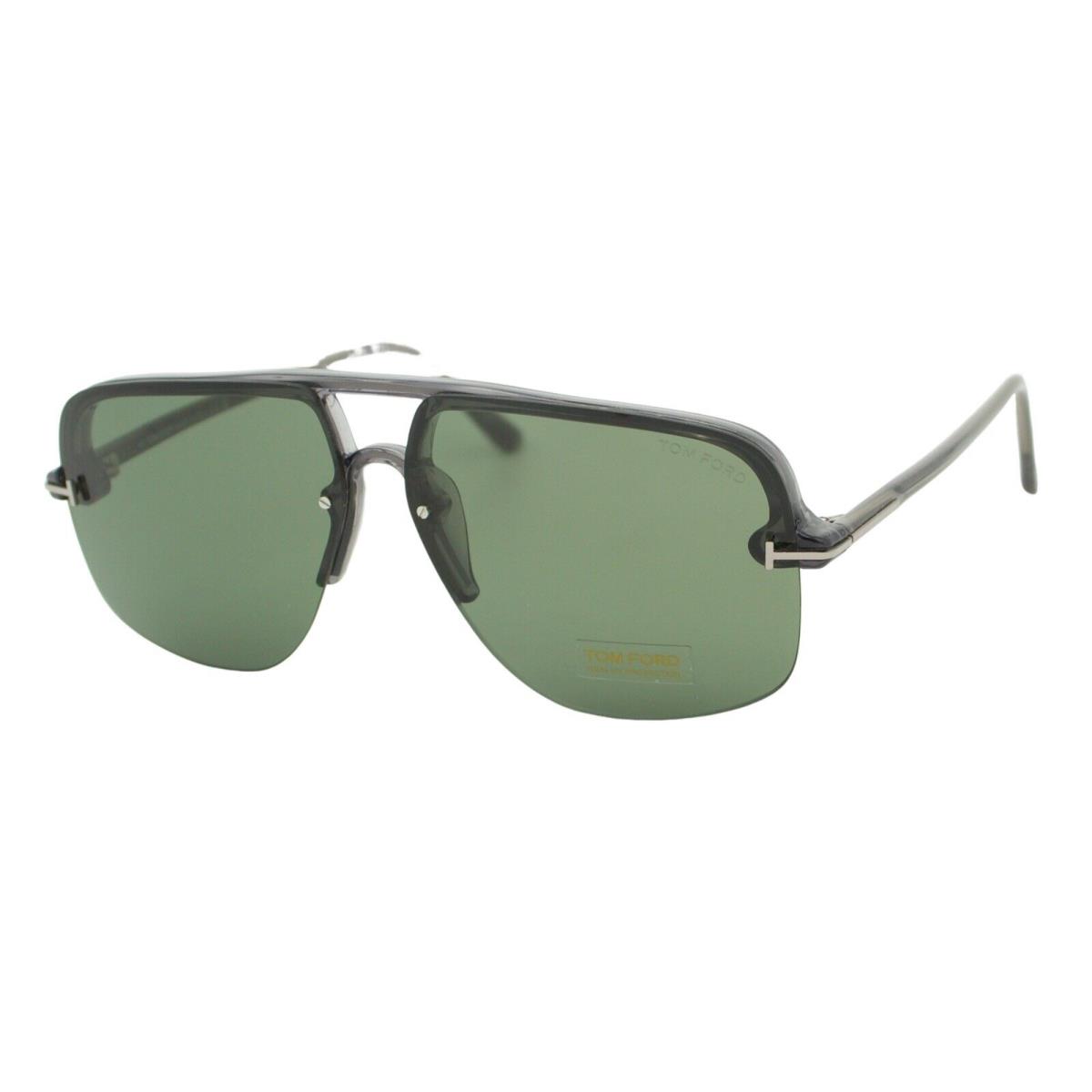 Tom Ford Hugo-02 TF 1003 20N Gray Green Men`s Bridge Sunglasses 63-11-145 W/case