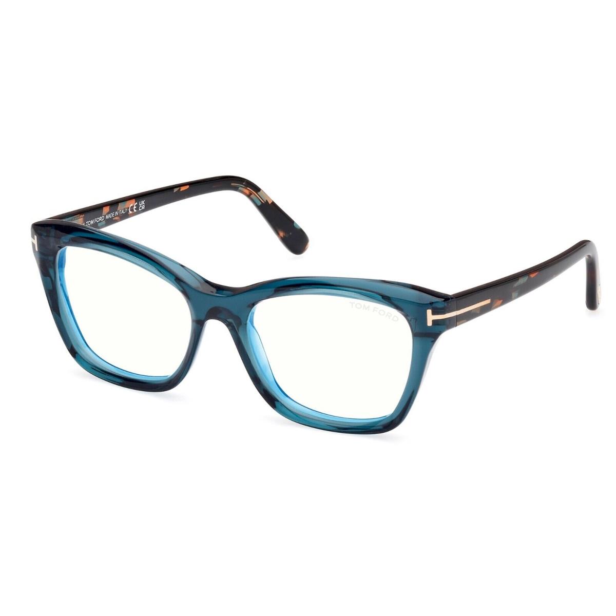 Tom Ford FT5909-B Blue Block Blue Crystal 092 Eyeglasses