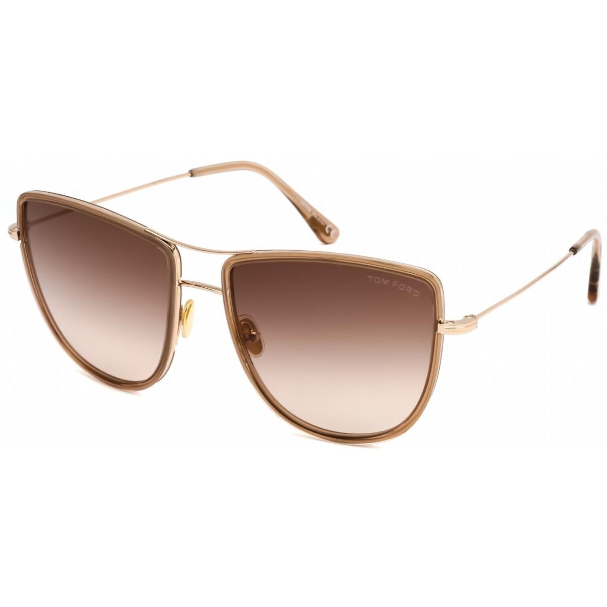 Tom Ford TF0759-28F-59 Sunglasses Size 59mm 140mm 18mm Rosegold Women