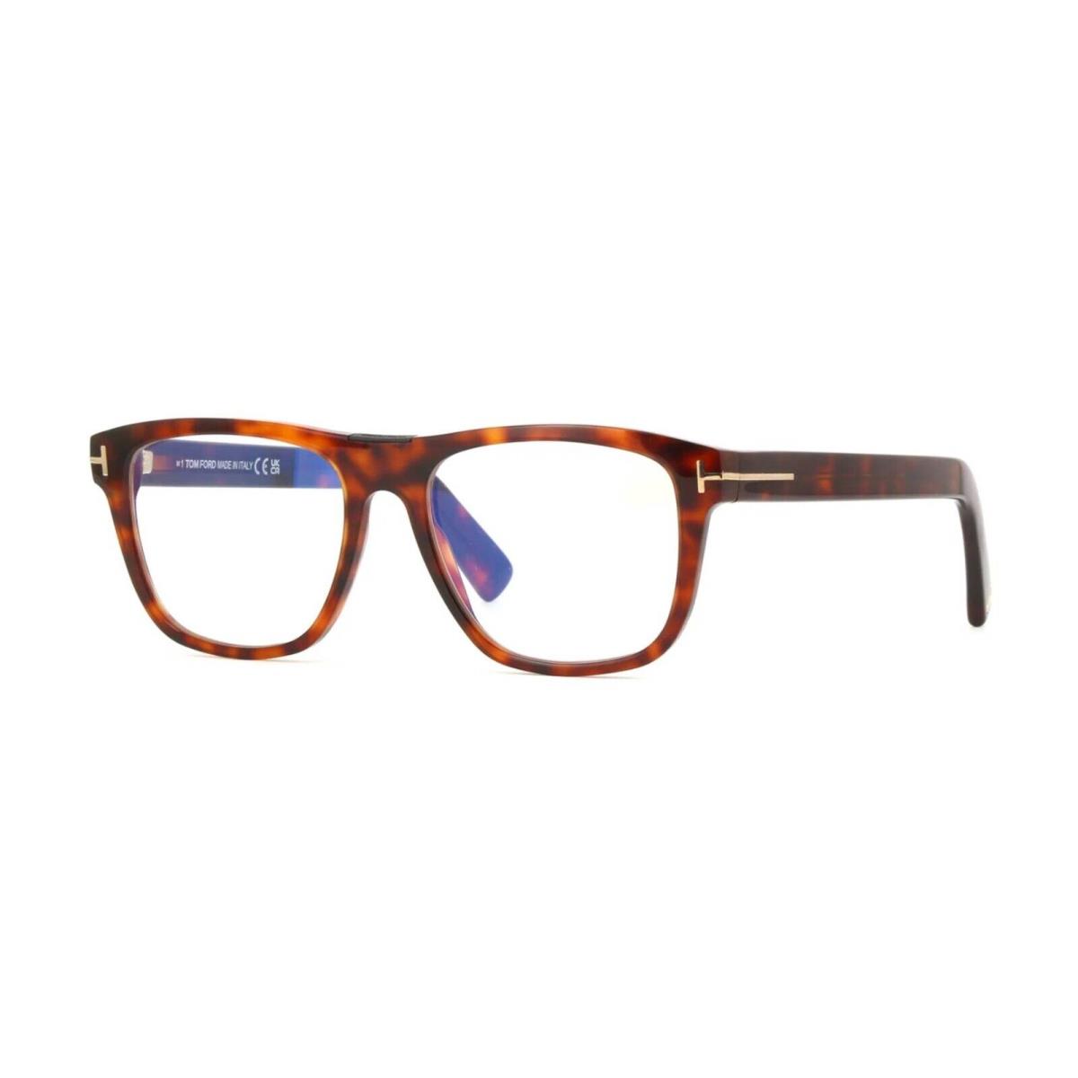 Tom Ford FT5902-B Blue Block Red Havana 054 Eyeglasses