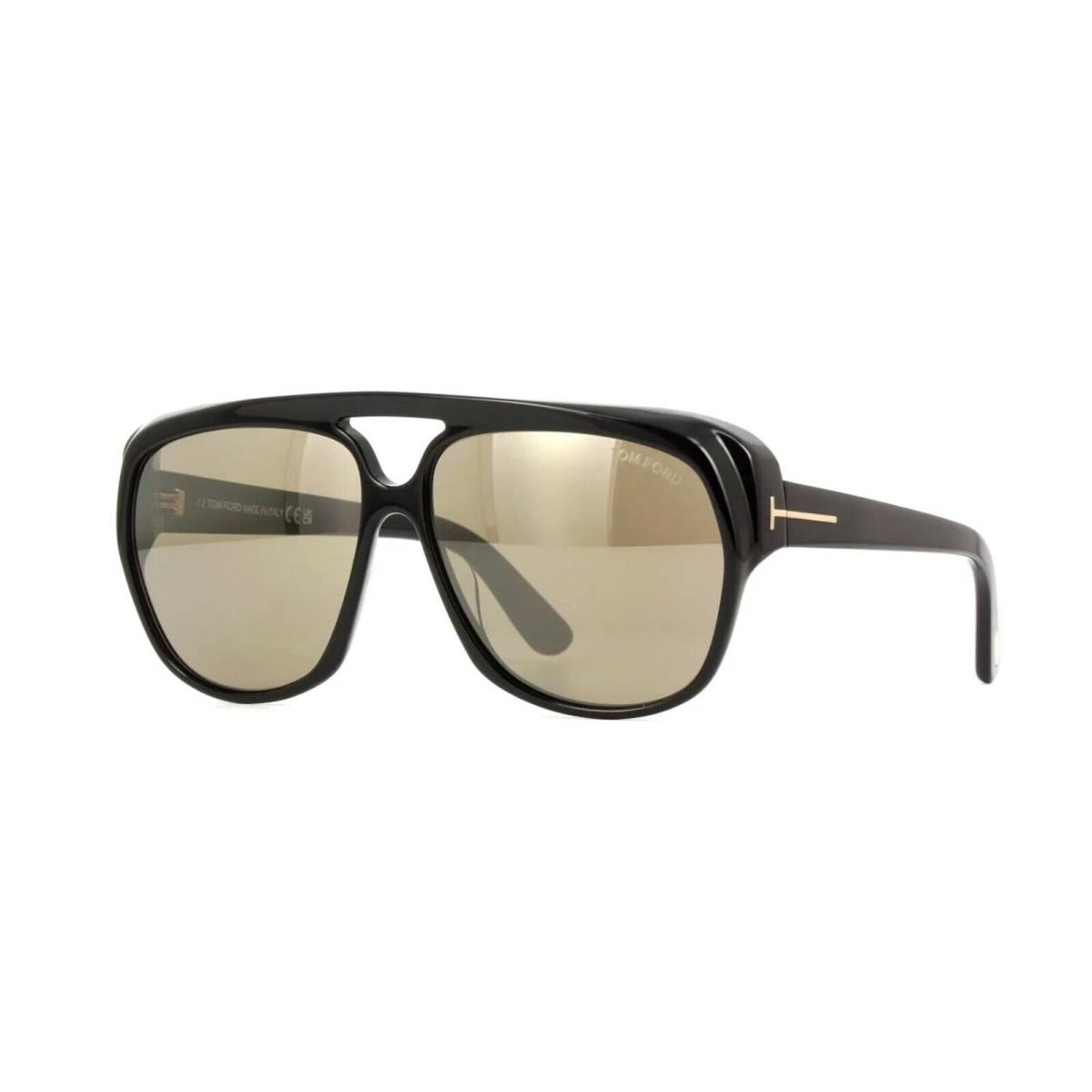 Tom Ford Jayden FT 1103 Black/brown Mirrored 01L Sunglasses