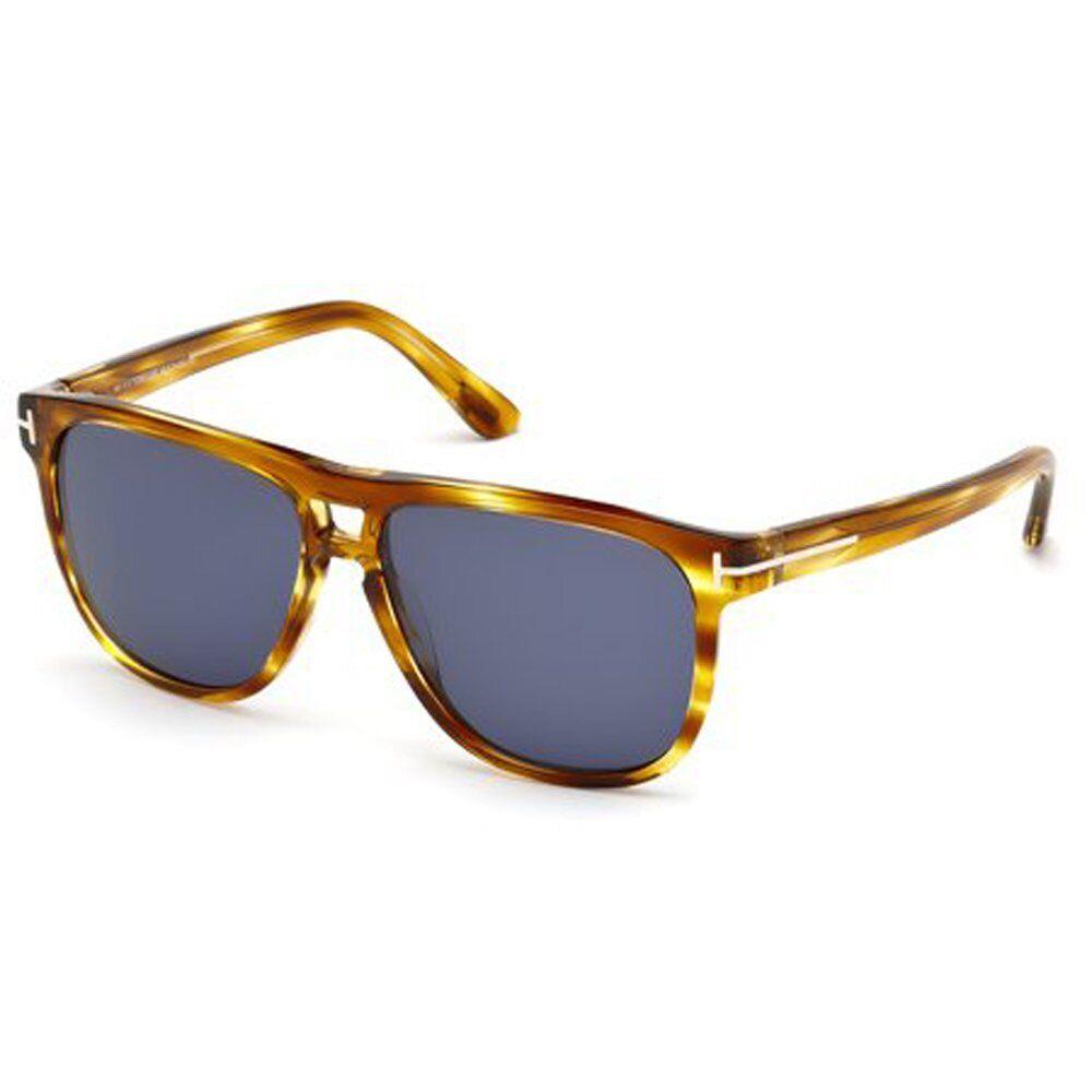 Tom Ford Lennon TF 288 47V Sunglasses Light Brown / Blue Lens