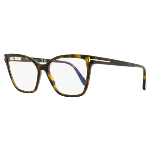 Tom Ford Blue Block Eyeglasses TF5812B 052 Dark Havana 53mm FT5812