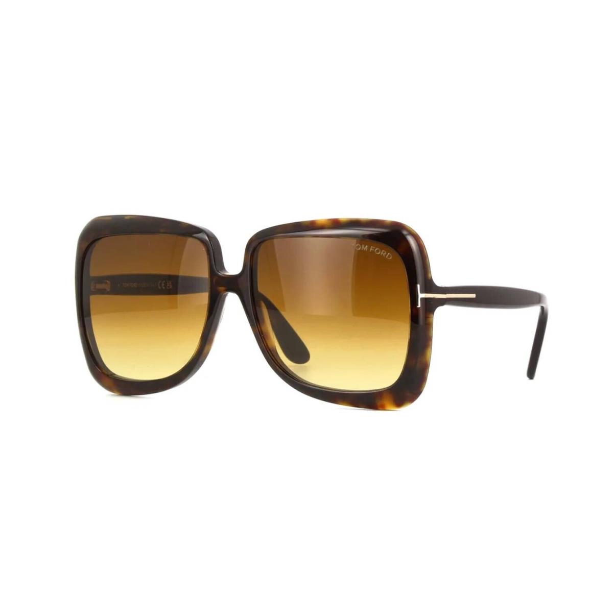 Tom Ford Lorelai FT1156 Darkhavana/brown Shaded 52F Sunglasses