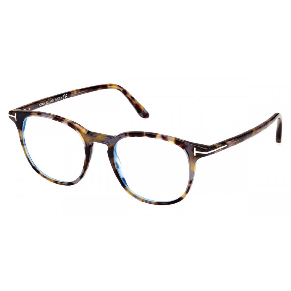 Tom Ford Rx Eyeglasses FT5832-B 055 Shinny Havana W/demo Lens50mm