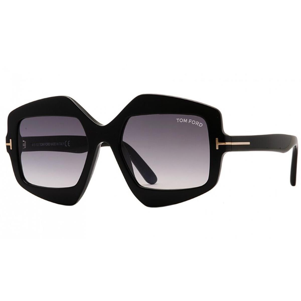 Tom Ford FT 0789 01B Shiny Black/gradient Smoke Men`s Sunglasses 55mm