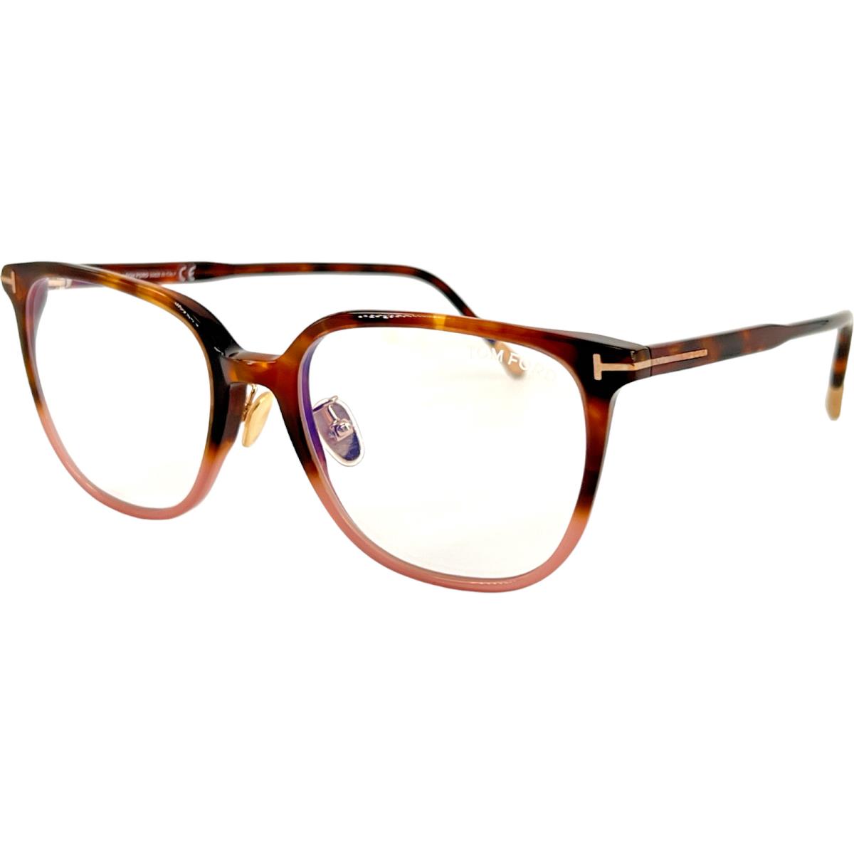 Tom Ford TF5778DB Womens Plastic Eyeglass Frame 055 Coloured Havana 53-18 Adj Pd