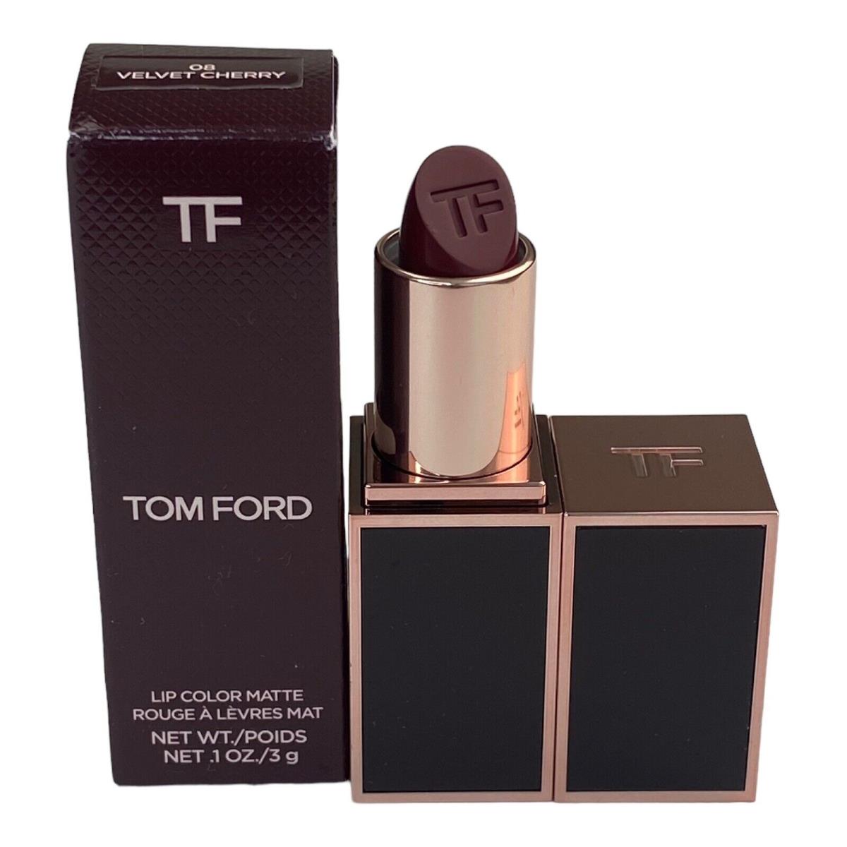 Tom Ford Matte Lipstick 08 Velvet Cherry Lip Colour Limited Edition Case