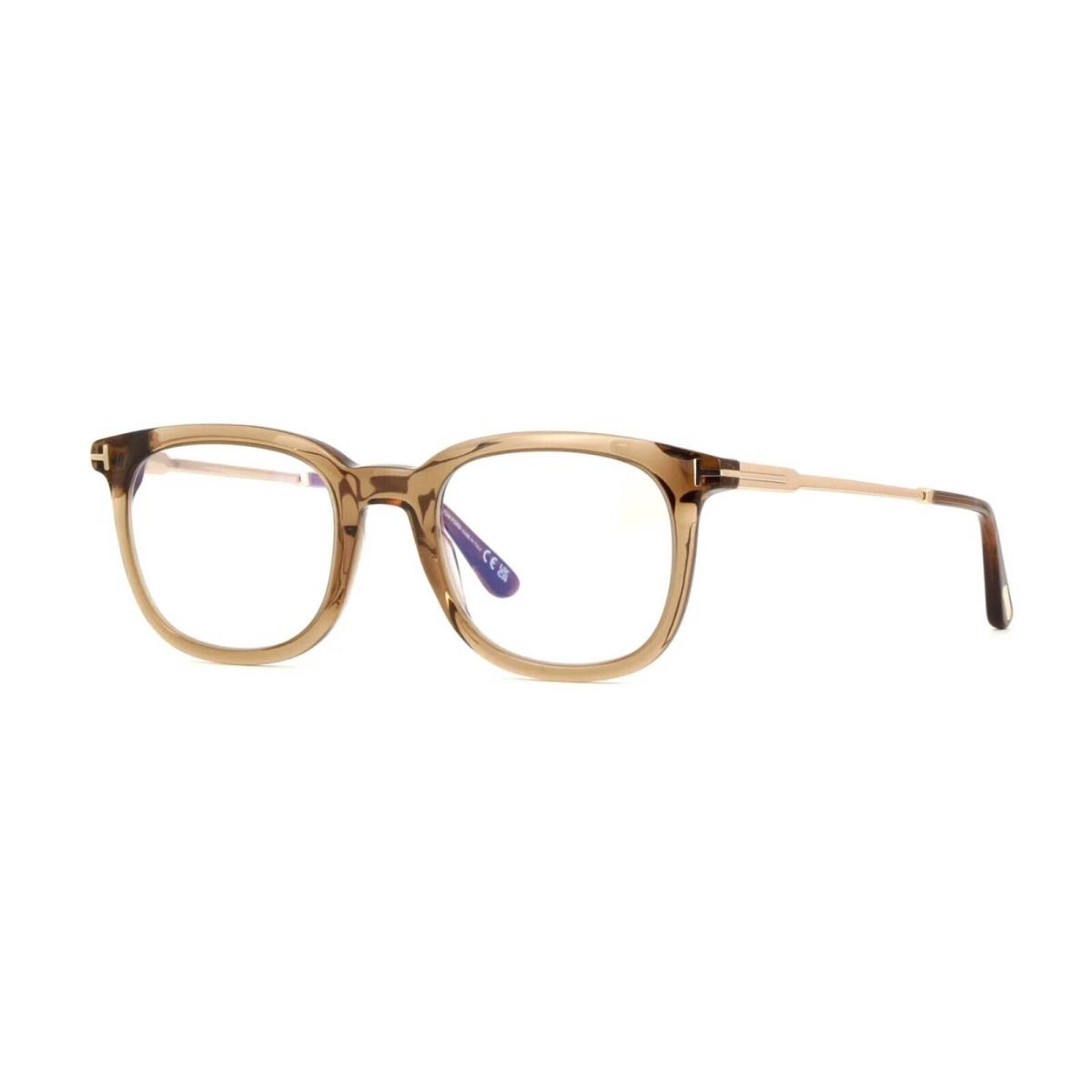 Tom Ford FT5904-B Blue Block Beige Transparent 045 Eyeglasses