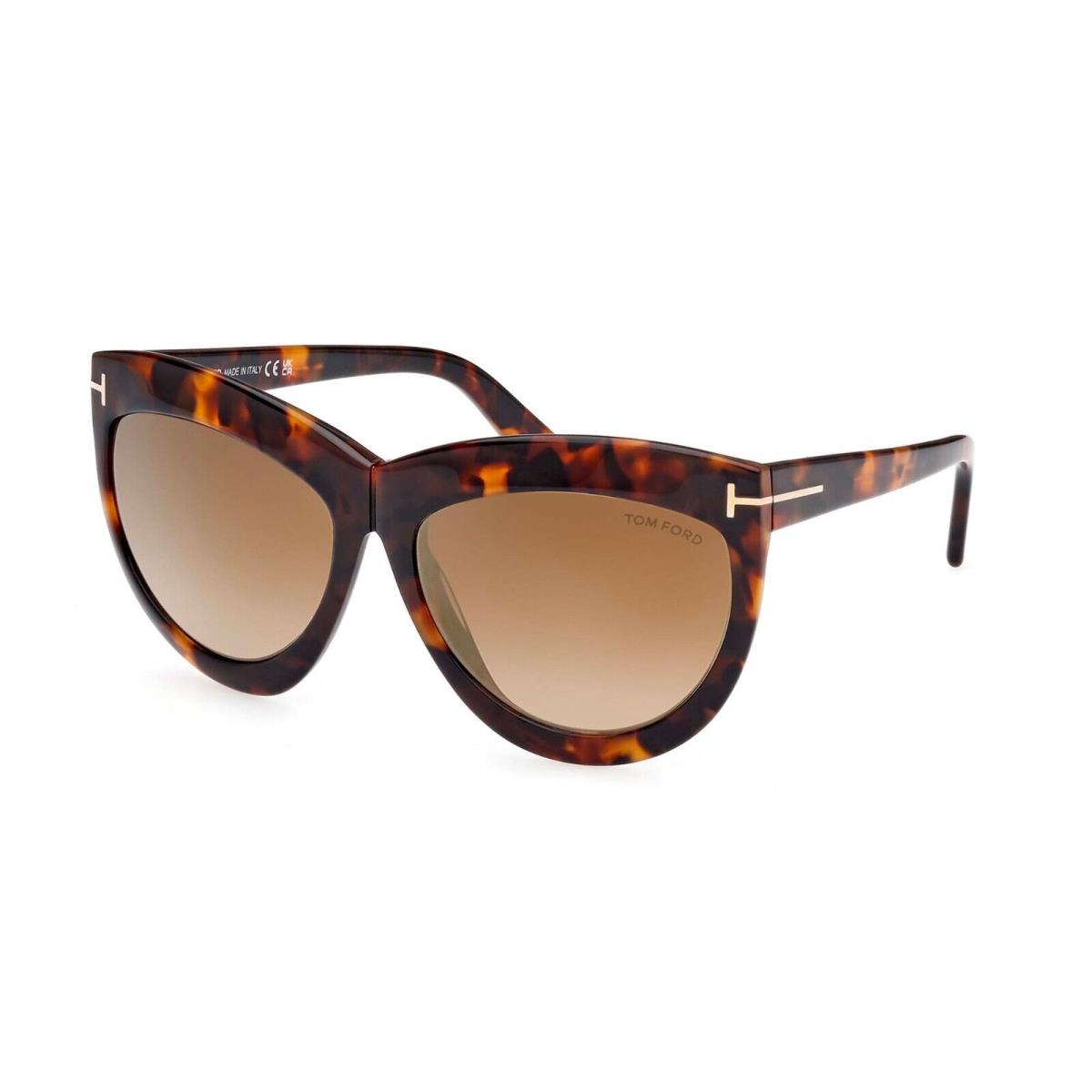 Tom Ford Doris FT 1112 Havana/brown Shaded 53G Sunglasses