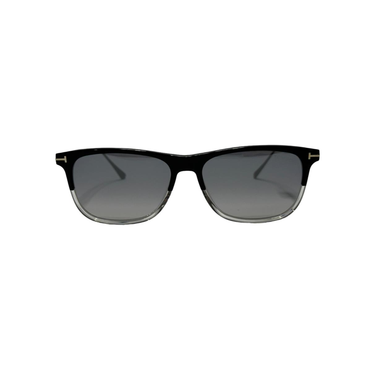 Tom Ford Caleb Sunglasses TF813 03C Unisex Rectangle Titanium