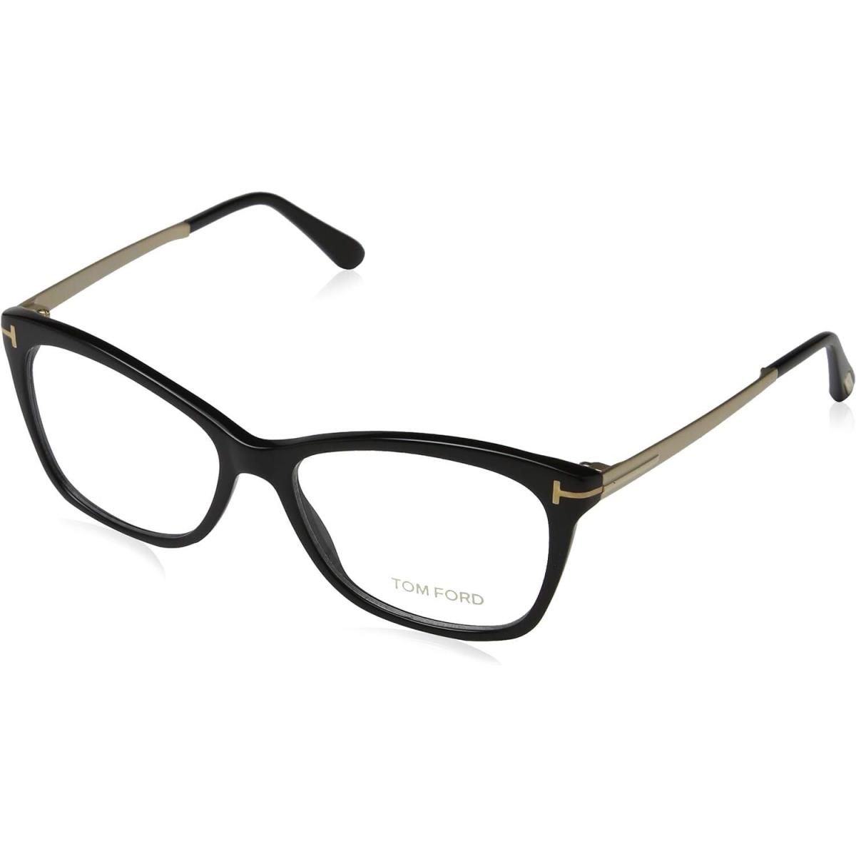 Tom Ford FT5353 Eyeglass Frames - Shiny Black Frame Lenses