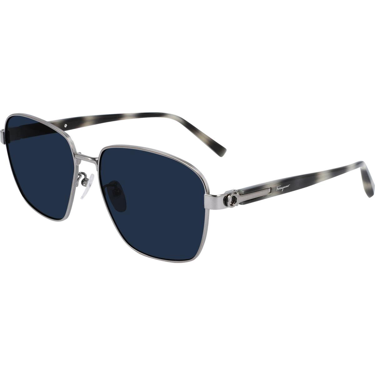 Salvatore Ferragamo Men`s Titanium Navigator Sunglasses SF502SA - Italy