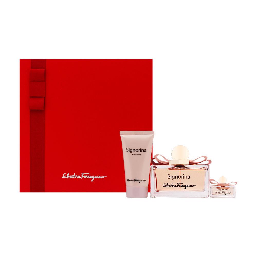 Signorina by Salvatore Ferragamo For Women 3 Piece Set Includes: 3.4 oz Eau de P