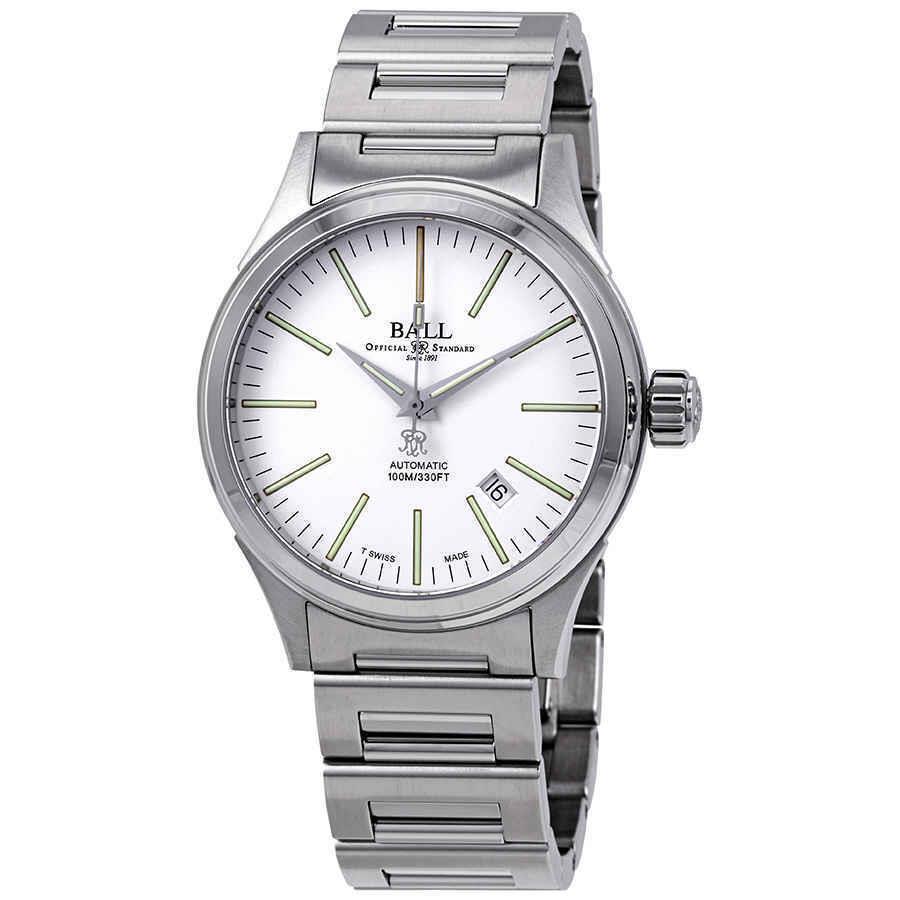 Ball Fireman Automatic White Dial Men`s Watch NM2188C-S1-WH