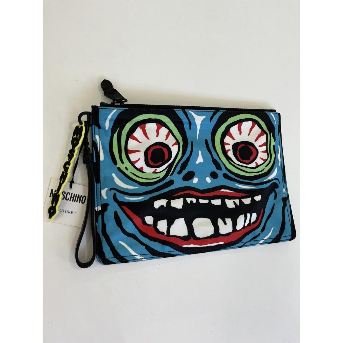 Moschino Monster Print Hand Bag Pochette Envelop Bag