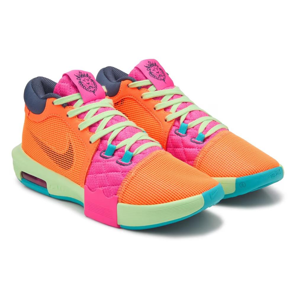 Nike Lebron Witness Viii Basketball Shoes Orange/blue/green/pink Size 10.5 - Orange / Blue / Pink / Green