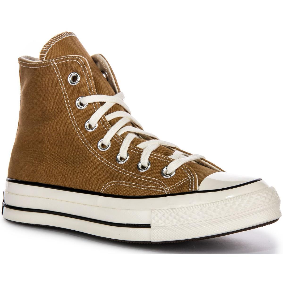 Converse A08616C Chuck 70 Vintage Canvas Hi Lace Up Trainer Tan US 4 - 13