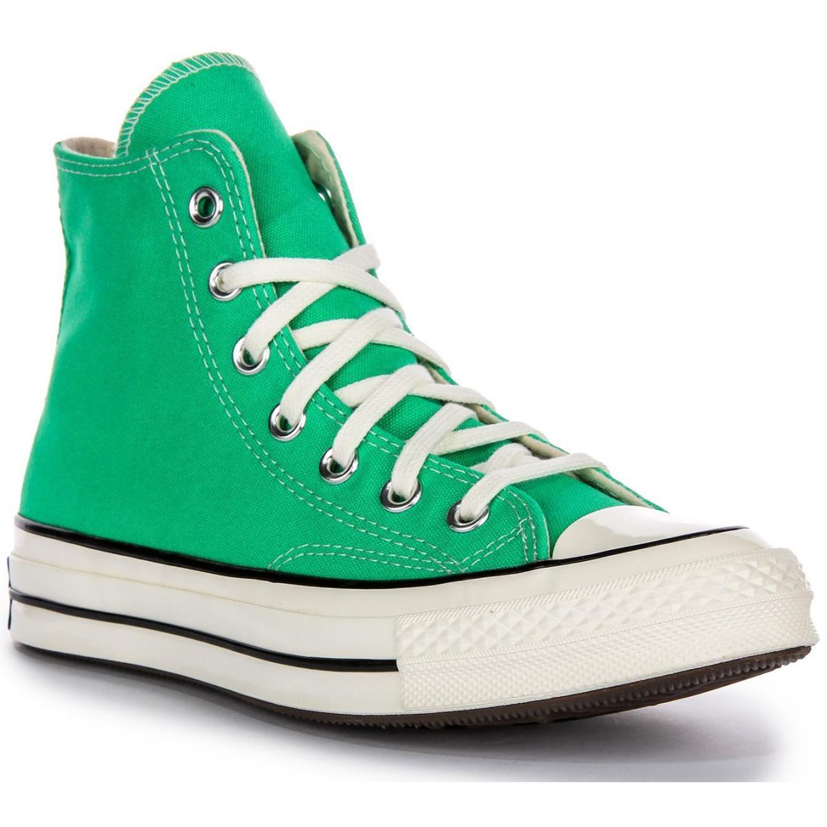 Converse A08613C Chuck 70 Vintage Canvas Hi Lace Up Trainer Green US 4 - 13