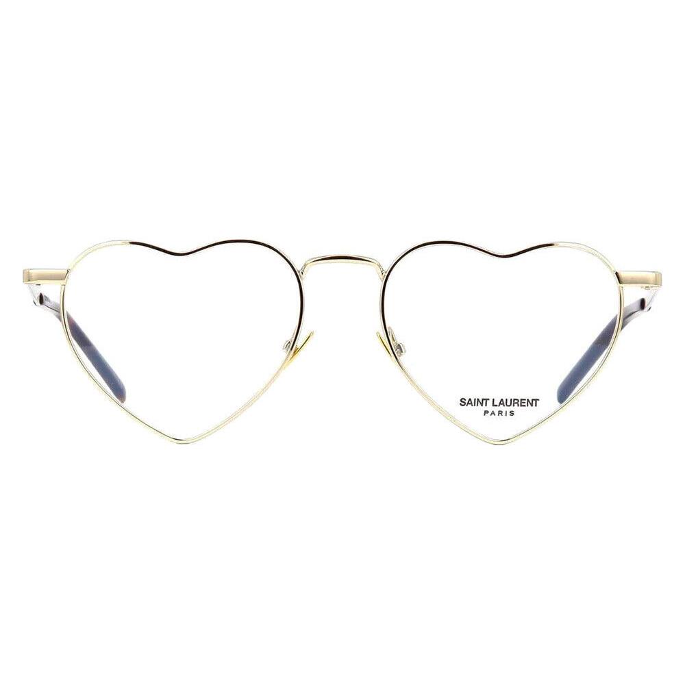 Saint Laurent SL 301 Loulou Opt Eyeglasses Gold Havana 52mm