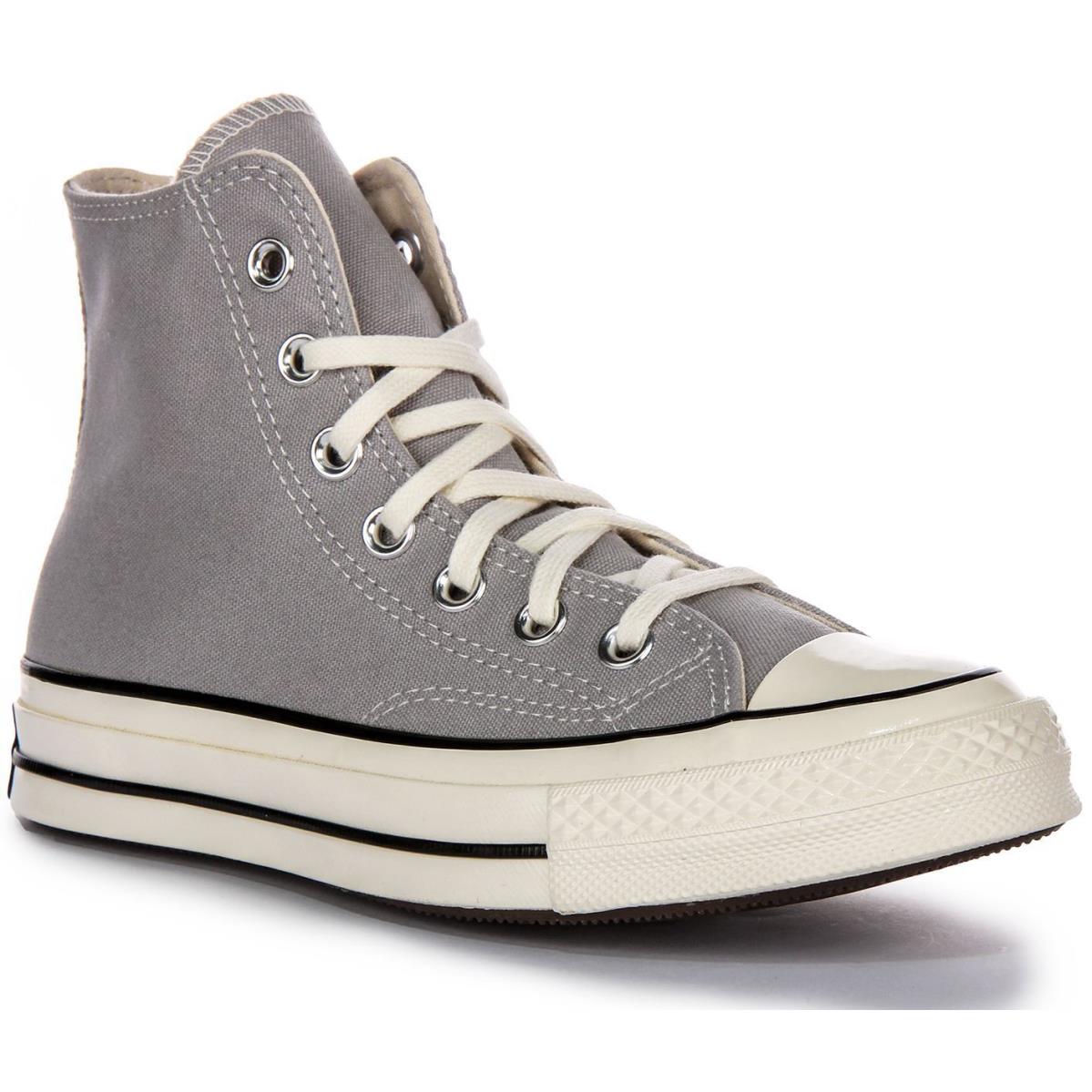 Converse A08615C Chuck 70 Vintage Canvas Hi Lace Up Trainer Light Grey US 4 - 13