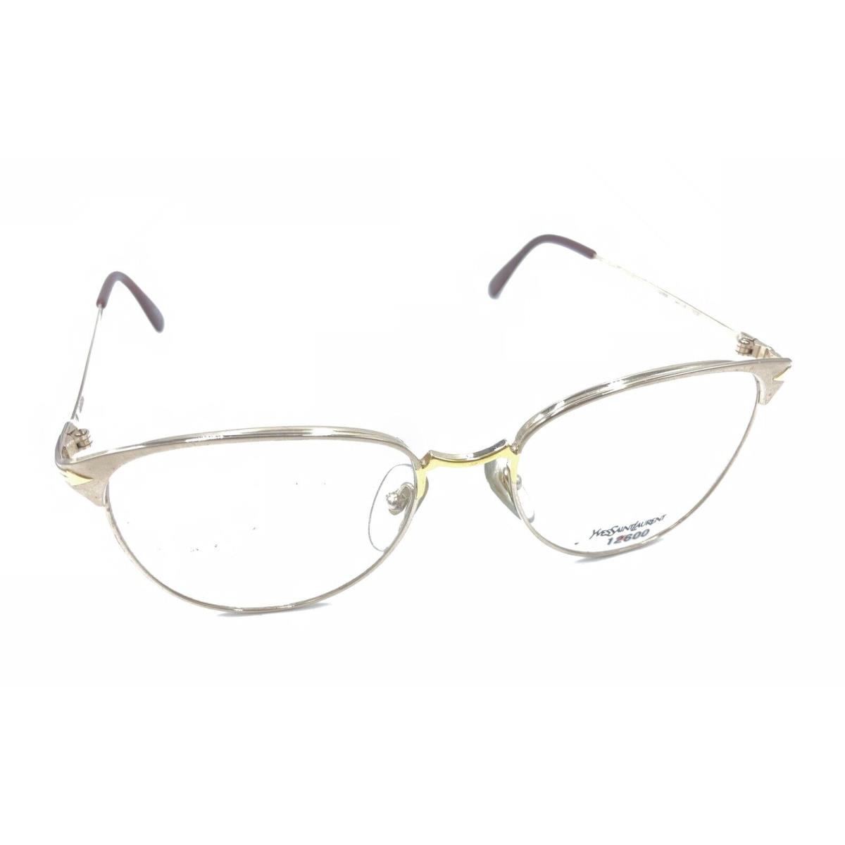 Yves Saint Laurent Vintage Egine Gold Eyeglasses Frames 54-18 135 Paris