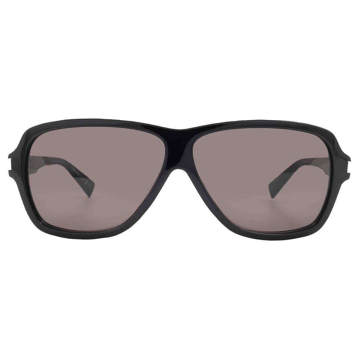 Saint Laurent Dark Grey Square Men`s Sunglasses SL 609 Carolyn 001 62