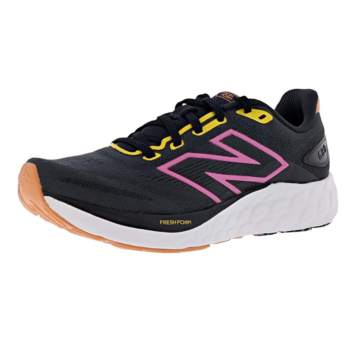 New Balance Women`s 680 v8 W680CM8 Medium Width Trail Running Shoes BLACK / PHANTOM / REAL PINK