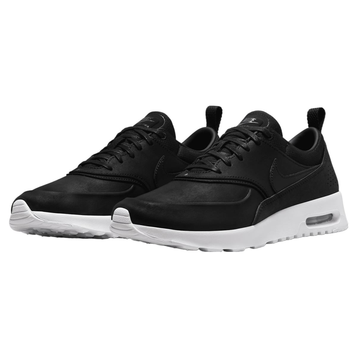 Nike Air Max Thea Premium Lea Womens Size 10.5 Shoes FJ9303 007 Black White - Multicolor