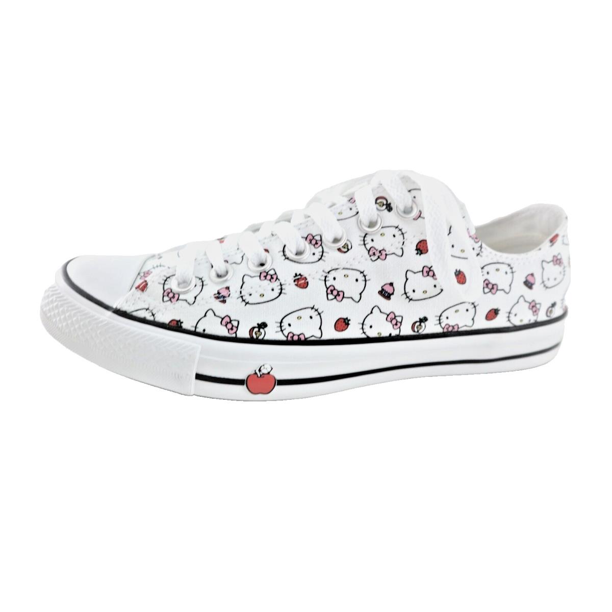 Size 10.5 Converse Hello Kitty All Star Sneakers Low Top White 163916F