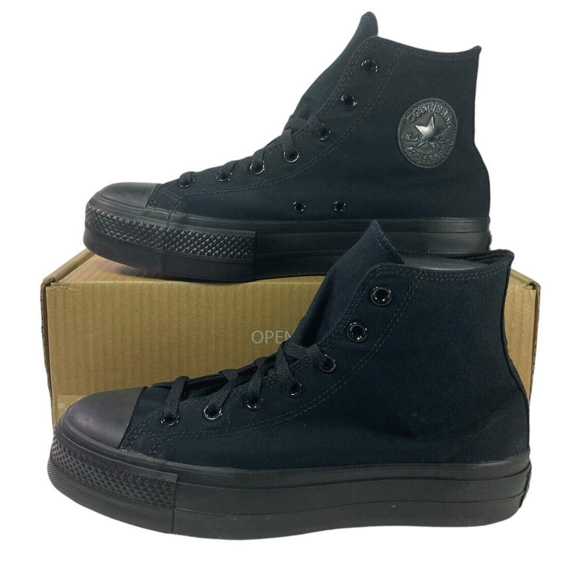 Converse by You Ctas Platform Lift Hi Black Custom Men`s 8.5 See Pics