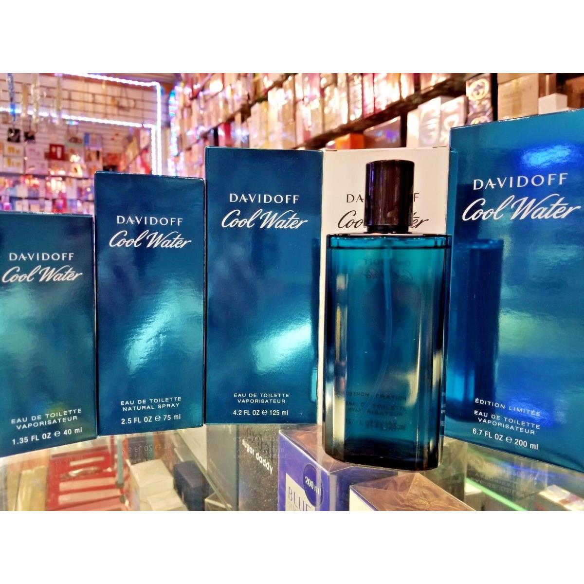 Cool Water by Davidoff 1.35 2.5 4.2 or 6.7 oz Edt Toilette For Men