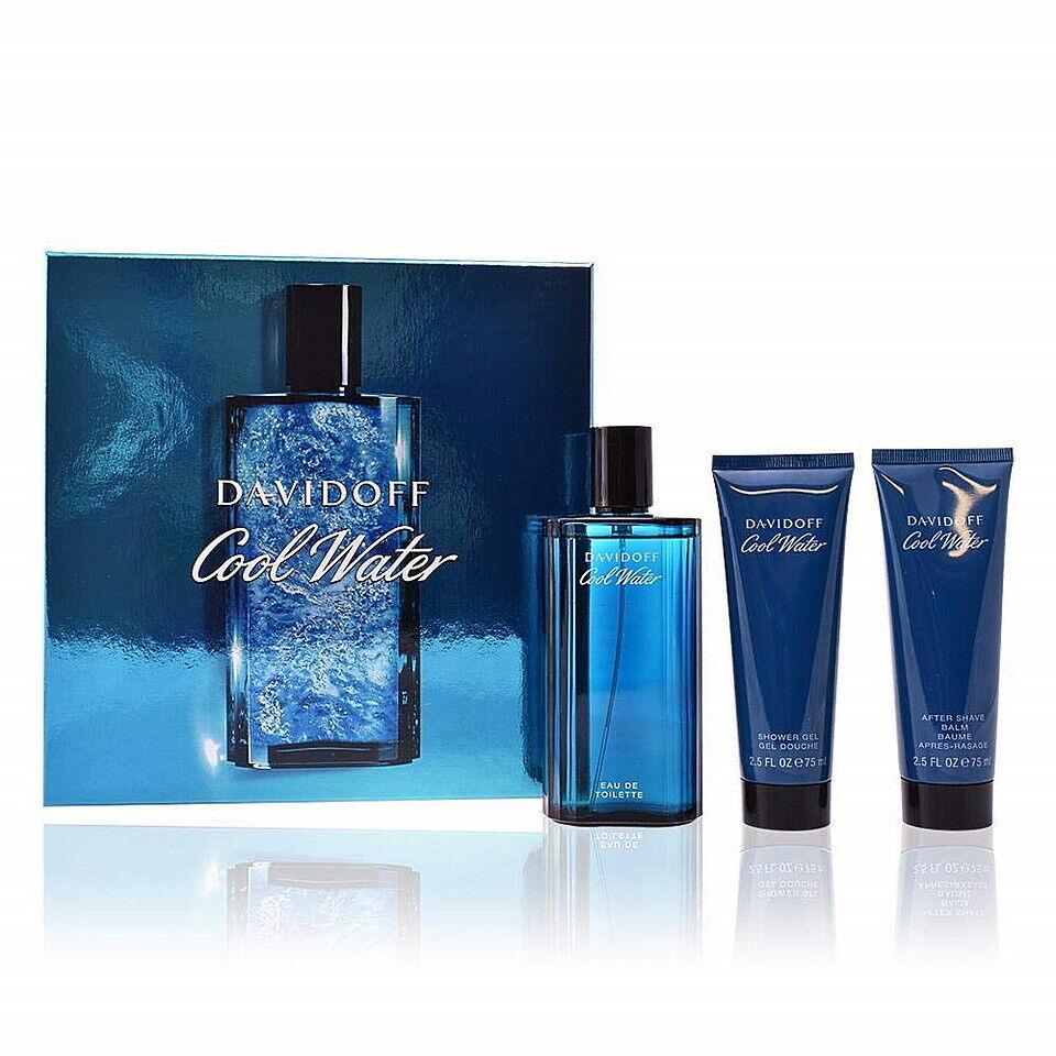 Davidoff Cool Water 3PCS Eau De Toilette Gift Set For Men