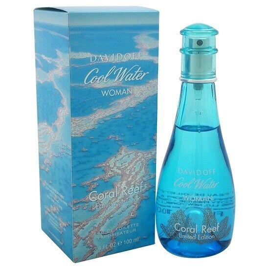 Cool Water Coral Reef Zino Davidoff 3.4 oz Edt Women Spray Limited Edition