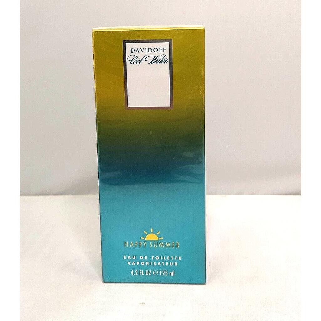 Davidoff Cool Water Happy Summer 4.2 FL oz 125 ML Edt Box