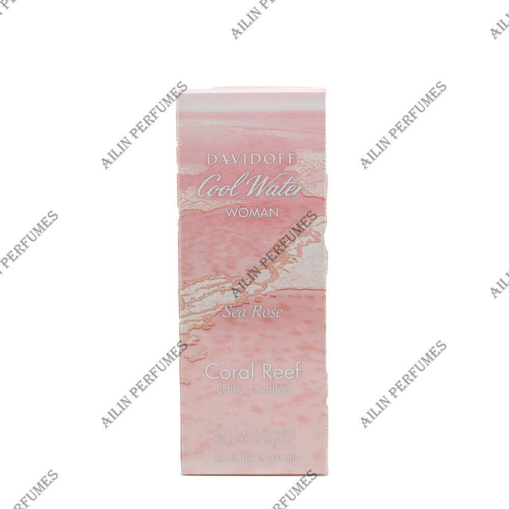 Cool Water Sea Rose Coral Reef by Davidoff 3.4 oz 100 ml Edt Spray Women