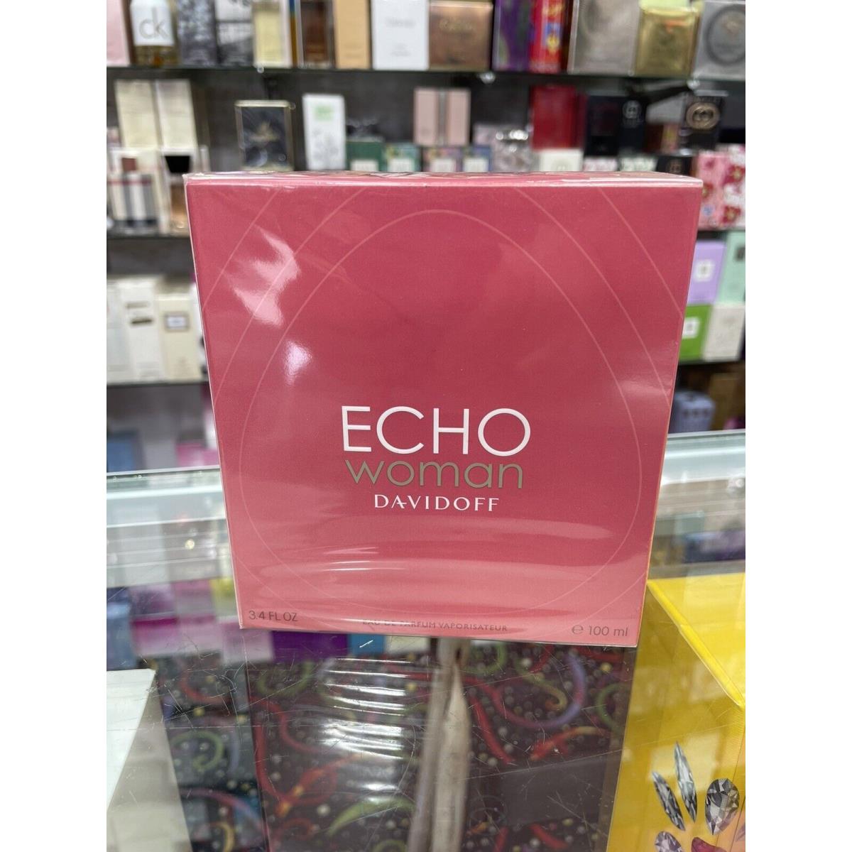 Echo Woman By Davidoff Eau De Parfum Spray 3.4 oz 100 ml Rare