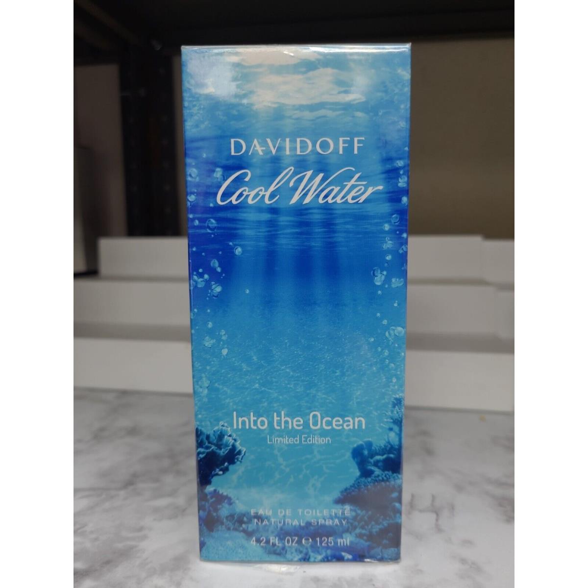 Davidoff Cool Water Into The Ocean 4.2oz-125ml Edt Spr Rare BB01