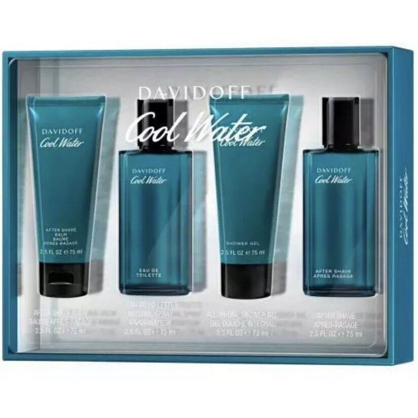 Davidoff Cool Water Men`s Gift Set Set of 4