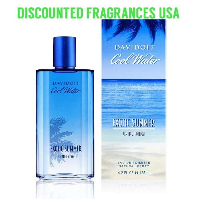 Cool Water Exotic Summer 4.2 Oz / 125 Ml by Davidoff Spray For Men /